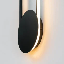 Applique cercle noir suspendu - Pise