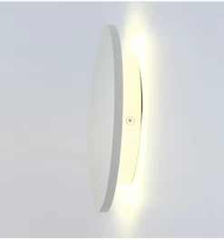 Applique d'atmosphère ronde blanche extérieur D13 cm - Lunar