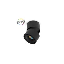 Applique Décorative CCT 12W Noir - Inclinable - 1000lm - 102mm - 3000-4000-6000K