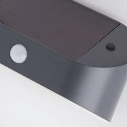 Applique demi lune ABS plastique Gris et polycarbonate givré avec detect infrarouge 1.2w 160 Lumens 3000k SOLAR LED