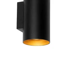 Applique design noire avec or - Sab