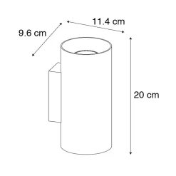 Applique design noire avec or - Sab