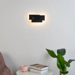 Applique design noire tripartie LED - Trio