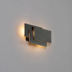 Applique design noire tripartie LED - Trio