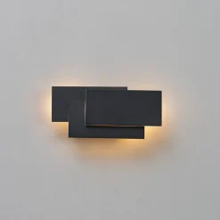 Applique design noire tripartie LED - Trio