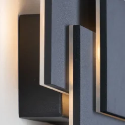 Applique design noire tripartie LED - Trio