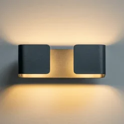 Applique design rectangulaire noire - Foss