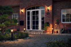 Applique d'extérieur Classic IP44 173mm max. 15W 230V Gris foncé Métal Verre