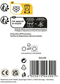 Applique d'extérieur Lantea IP44 91x237mm max. 15W 230V Anthracite Aluminium