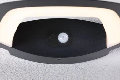 Applique d'extérieur LED Akena Détecteur de mouvement crépusculaire (IR) IP44 243x254mm 3000K 11W 800lm 230V Anthracite Aluminium