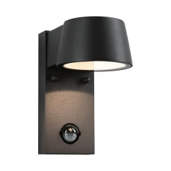 Applique d'extérieur LED Capea Détecteur de mouvement crépusculaire (IR) IP44 96x165mm 3000K 6W 500lm 230V 98 Anthracite Aluminium