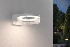 Applique d'extérieur LED Capera Détecteur de mouvement crépusculaire (IR) IP44 231mm 3000K 8W / 1,2W 700lm / 0lm 230V Blanc Alumin