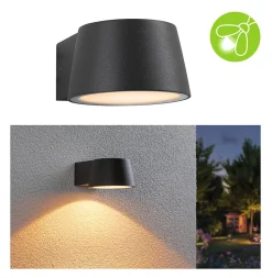 Applique d'extérieur LED Capea favorable aux insectes IP44 96x128mm 2200K 6W 550lm 230V 98 Anthracite Aluminium