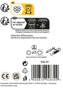 Applique d'extérieur LED Cuff Détecteur de mouvement crépusculaire (IR) IP44 76x217mm 3000K 10W 700lm 230V 70 Anthracite Aluminium