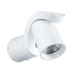 Applique d'extérieur LED Cuff Détecteur de mouvement crépusculaire (IR) IP44 76x217mm 3000K 10W 700lm 230V 70 Blanc Aluminium