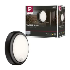 Applique d'extérieur LED Détecteur de mouvement crépusculaire (IR) IP44 180mm 3000K 15W 1050lm 230V Gris Matière plastique