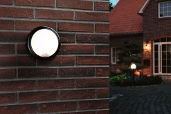 Applique d'extérieur LED Détecteur de mouvement crépusculaire (IR) IP44 180mm 3000K 15W 1050lm 230V Gris Matière plastique