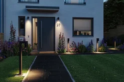 Applique d'extérieur LED Kimu IP44 cylindrique 80mm 3000K 8W 500lm 230V 70 Anthracite Aluminium