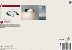 Applique d'extérieur LED Mesana IP44 240x165mm 3000K 12W 800lm 230V Anthracite Aluminium