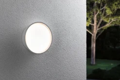 Applique d'extérieur LED Platomo résistant à l'eau de mer IP44 rond 180mm 3000K 14,5W 1200lm 230V Blanc Matière plastique