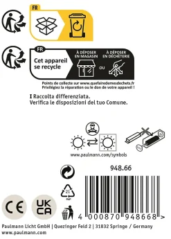 Applique d'extérieur LED Silma Détecteur de mouvement crépusculaire (IR) Double émission lumineuse IP44 carré 280x176mm 3000K 2x5,