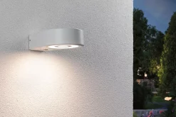 Applique d'extérieur LED Silma Détecteur de mouvement crépusculaire (IR) IP44 65x186mm 3000K 5,5W / 0,7W 600lm / 0lm 230V Blanc Al