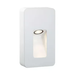 Applique d'extérieur LED Slot IP44 rond 93x163mm 2700K 2,4W 120lm 230V 30 Blanc dépoli Aluminium