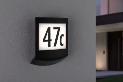 Applique d'extérieur LED Smart Home Zigbee 3.0 Padea Détecteur crépusculaire IP44 198x252mm RGBW+ 8,2W 550lm 230V Anthracite Matiè