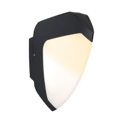 Applique d'extérieur LED Smart Home Zigbee 3.0 Ikosea favorable aux insectes IP44 50x203mm Tunable Warm 4,4W 350lm 230V Anthracite
