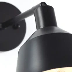 Applique d'intérieur JOSE métal - noir mat - E14 28W - ampoule non incluse