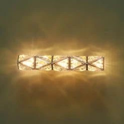 Applique dorée ultra chic en métal et cristaux décoratifs LED - Dalina