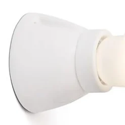 Applique Droite en porcelaine Vintage blanche E27