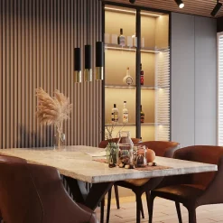 Applique en acier 2 ampoules 4000K - 6x8x29cm Sollux