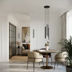 Applique en acier 2 ampoules 4000K - 2.5x5x50cm Sollux