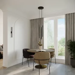 Applique en acier 2 ampoules 4000K - 2.5x5x50cm Sollux