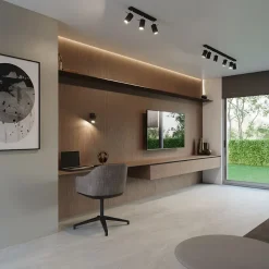 Applique en acier 1 ampoule 4000K - 8x8x16cm Sollux