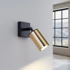 Applique en acier 1 ampoule 4000K - 8x8x18.5cm Sollux