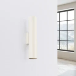 Applique en acier 2 ampoules 4000K - 6x8x30cm Sollux