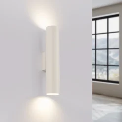 Applique en acier 2 ampoules 4000K - 6x8x30cm Sollux