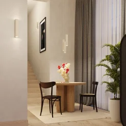 Applique en acier 2 ampoules 4000K - 6x8x30cm Sollux