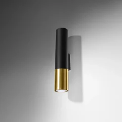 Applique en acier 2 ampoules 3000K - 6x8x29cm Sollux