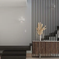 Applique en acier 2 ampoules 3000K - 34x8x14cm Sollux