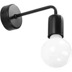 Applique en acier 1 ampoule 3000K - 8x14x8cm Sollux