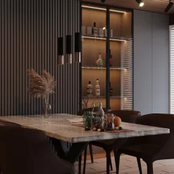 Applique en acier 2 ampoules 3000K - 6x8x29cm Sollux