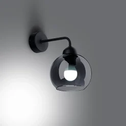 Applique en acier 1 ampoule 3000K - 15x15x26cm Sollux