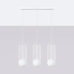 Applique en acier 3 ampoules 4000K - 54x12x115cm Sollux