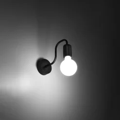 Applique en acier 1 ampoule 4000K - 8.5x15.5x20cm Sollux