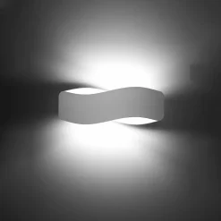 Applique en acier 2 lampes 40x12x15cm Sollux