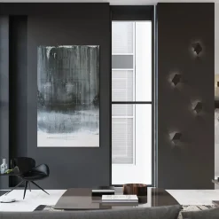 Applique en acier 2 lampes 27x8x25cm Sollux