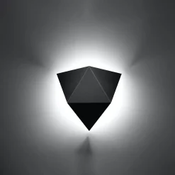 Applique en acier 2 lampes 27x8x25cm Sollux